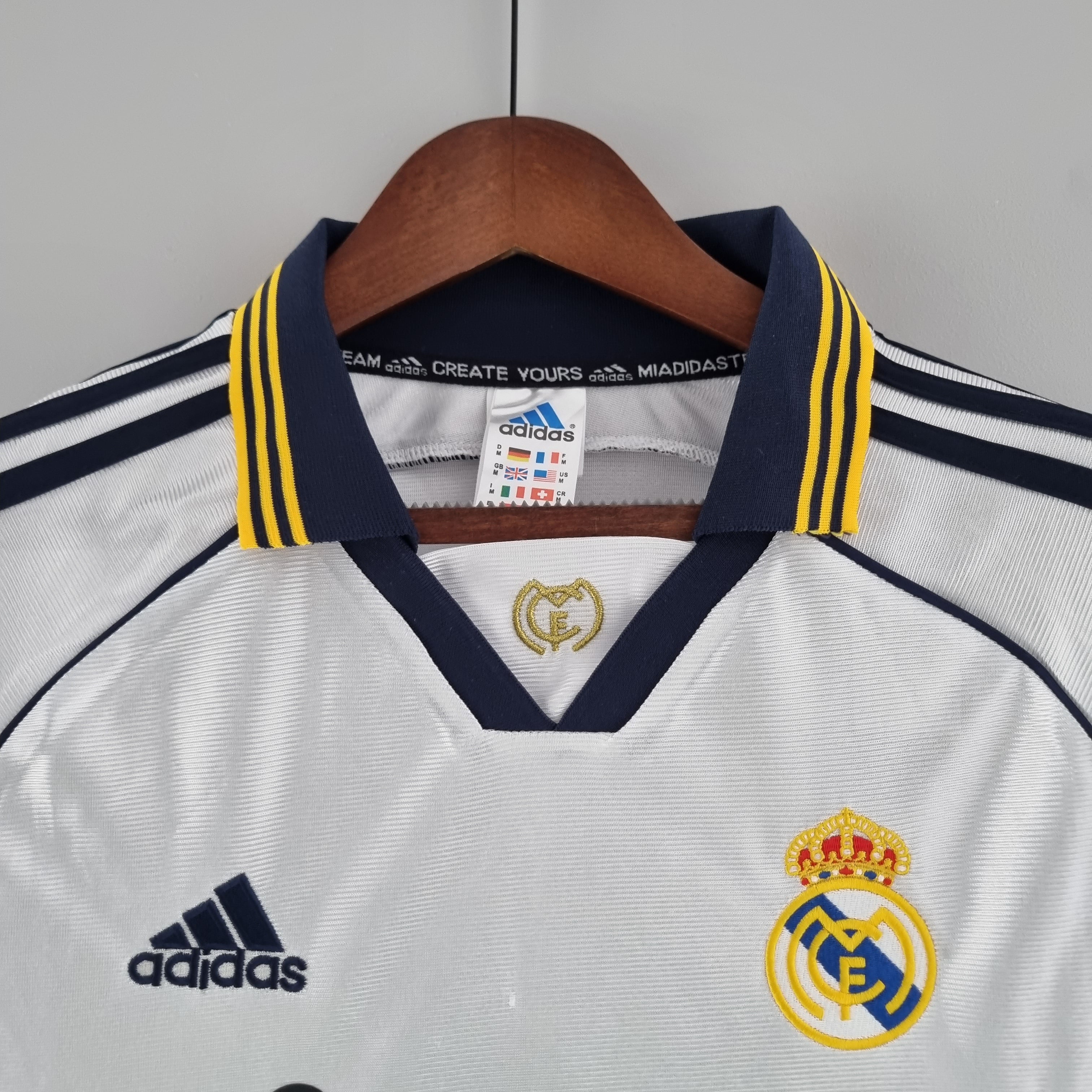 Retro thuisshirt van Real Madrid 2000-01