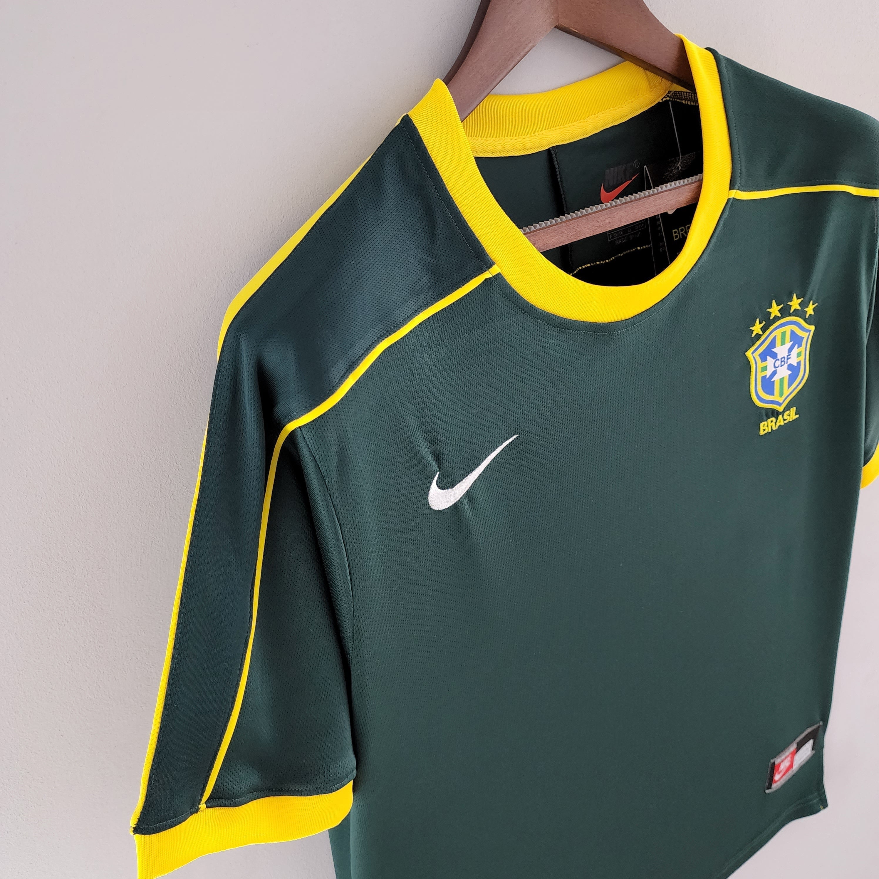 BRAZIL THIRD JERSEY 1998 - OLDMONEYSOCCER