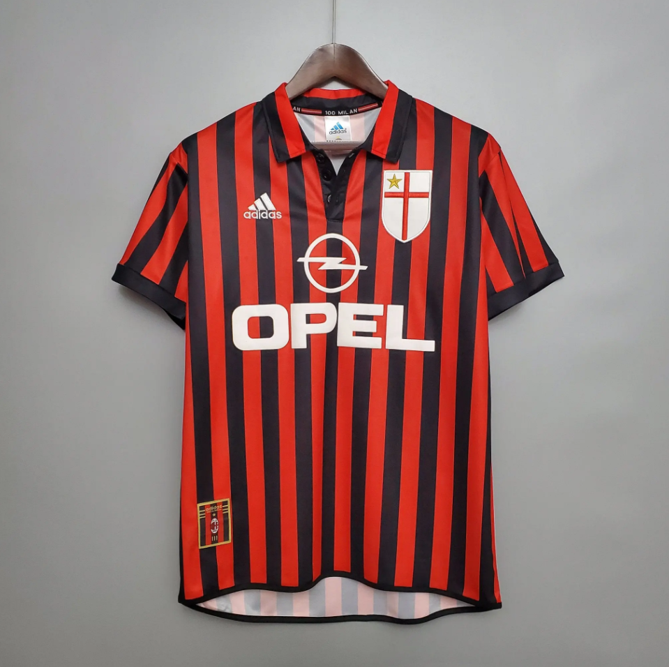 Ac Milan 1999 - 2000 Home Jersey