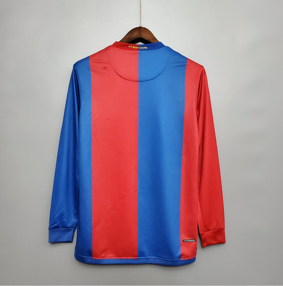 T-shirt rétro domicile Barcelone 2006-2007 (manches longues)