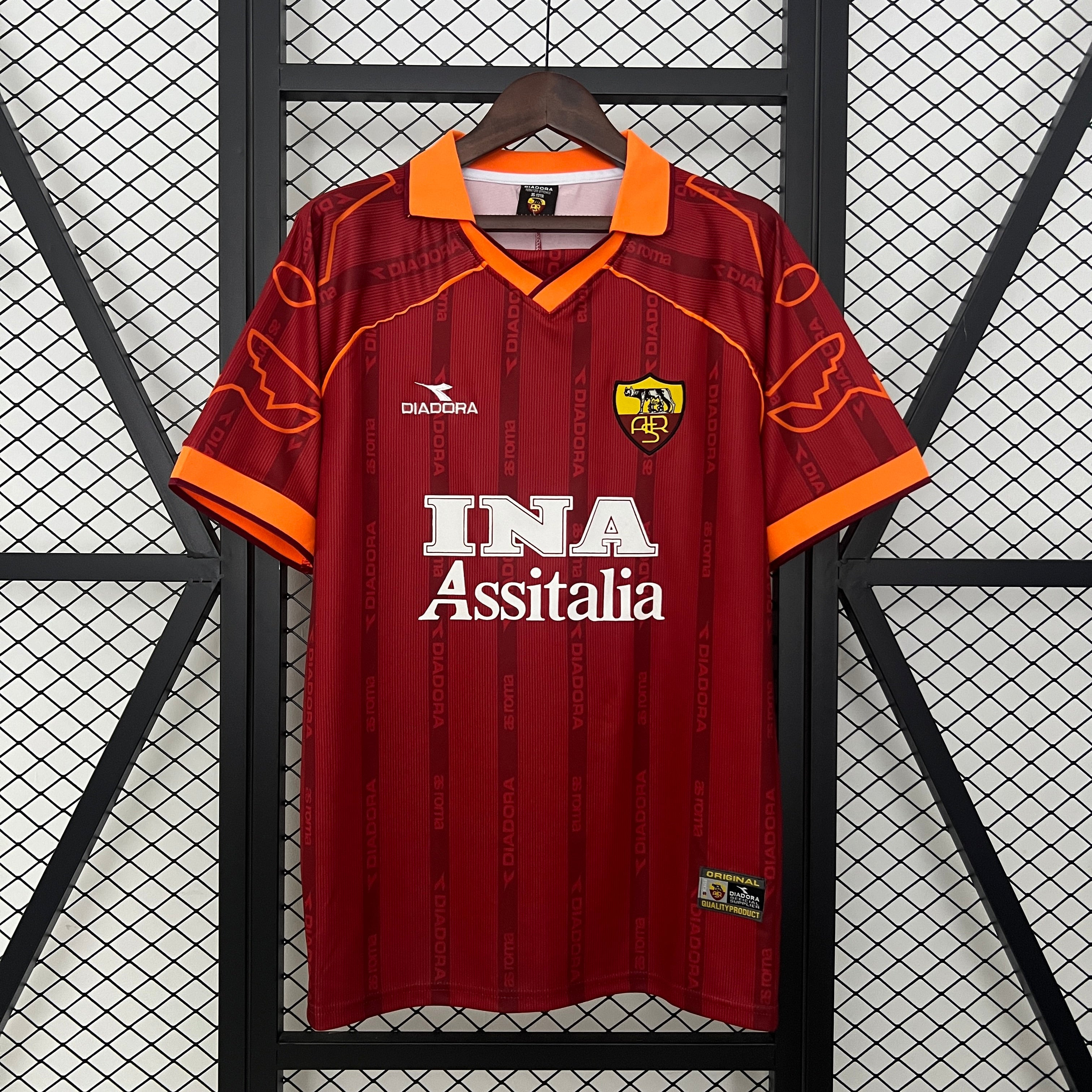 1999 Retro As Roma Home Kit