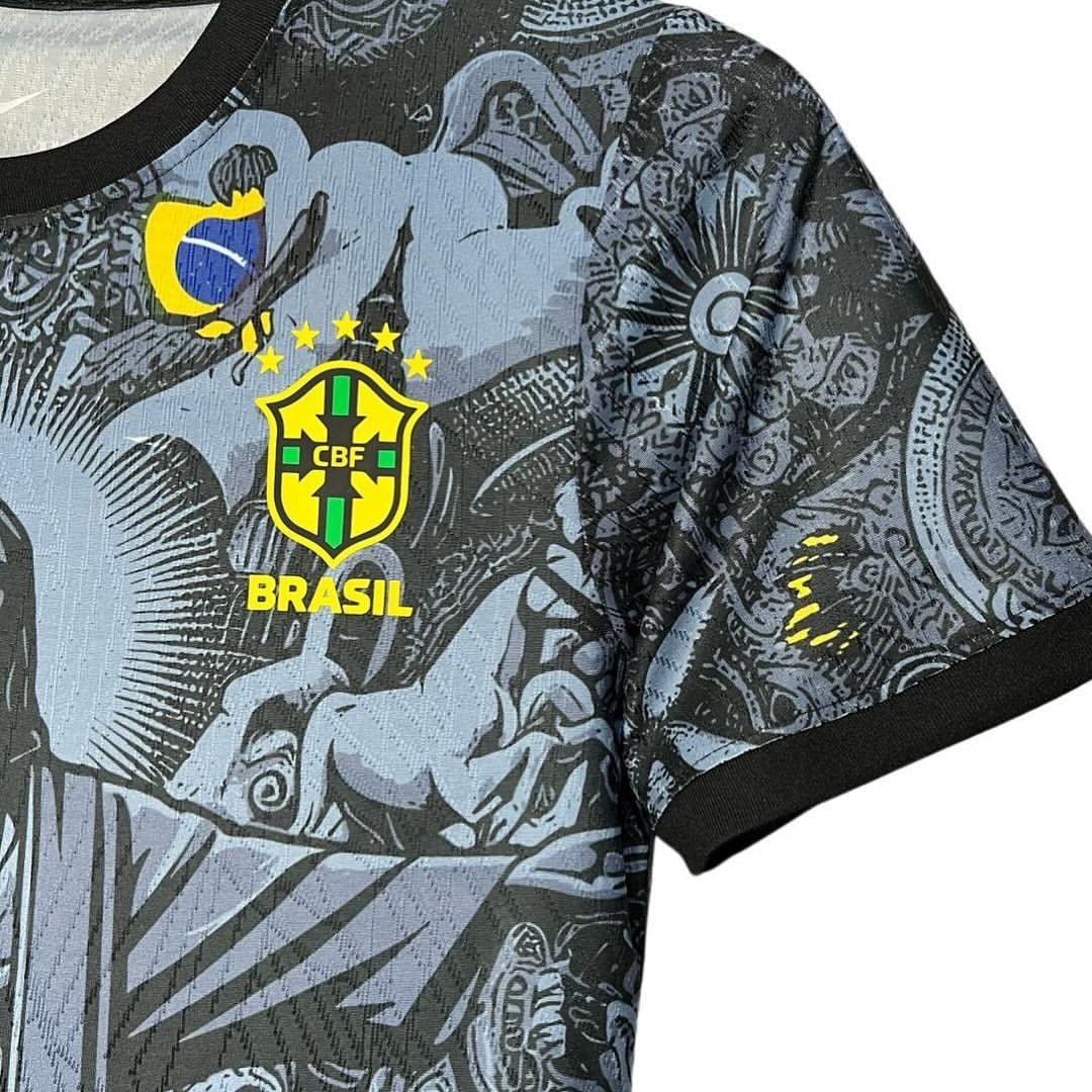 Brazil Jesus Christ Jersey - Special Edition - OLDMONEYSOCCER