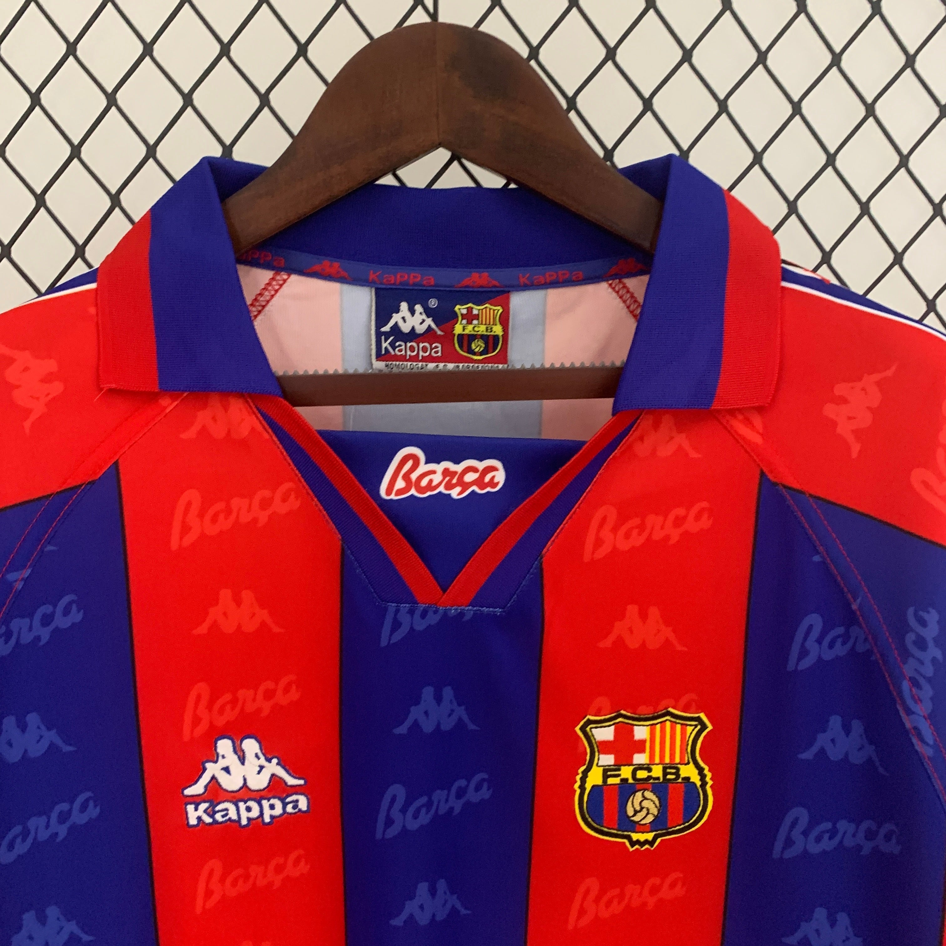 Maillot rétro domicile Barcelone 1996-1997 (manches longues)