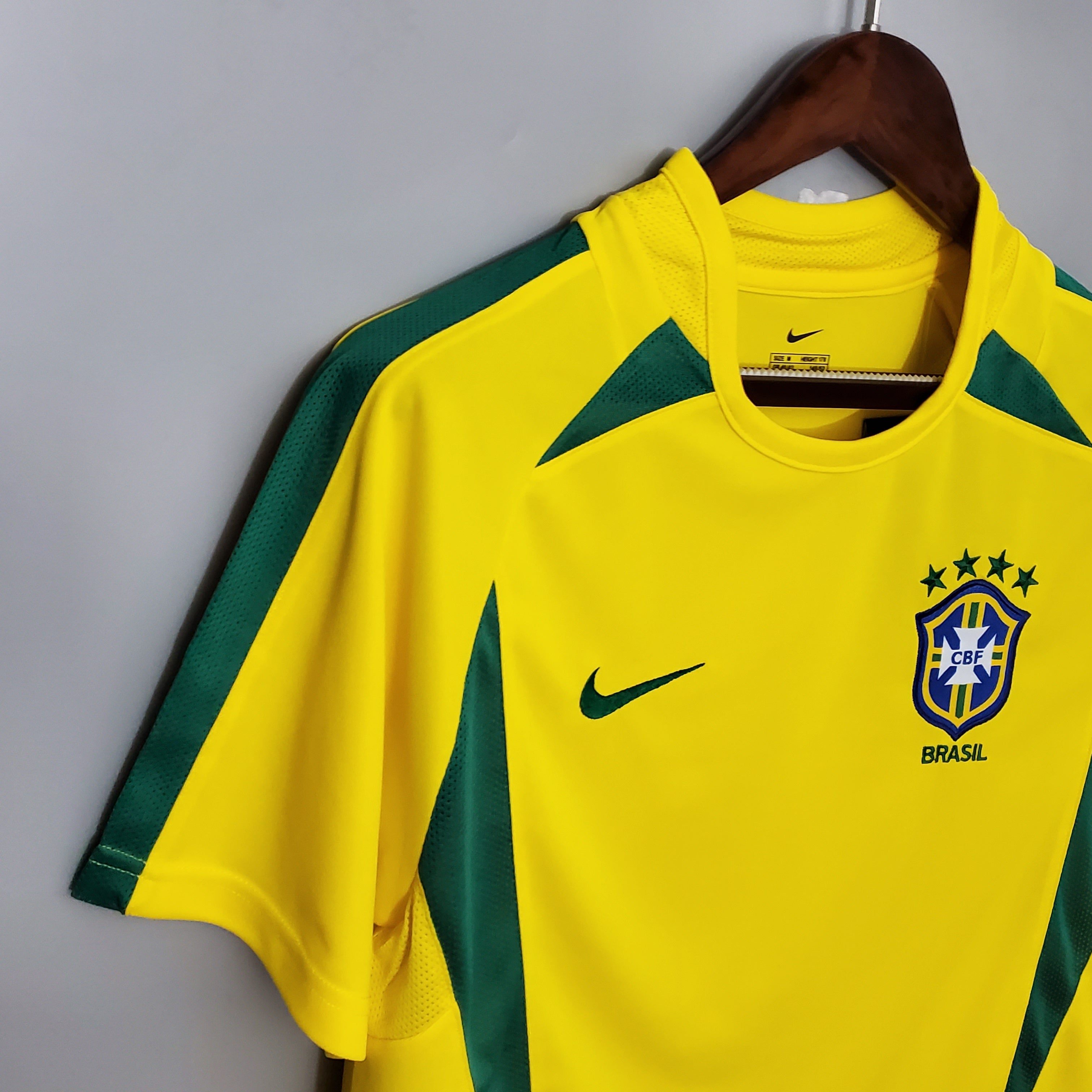 BRAZILIË THUISSHIRT 2002 - OLDMONEYSOCCER