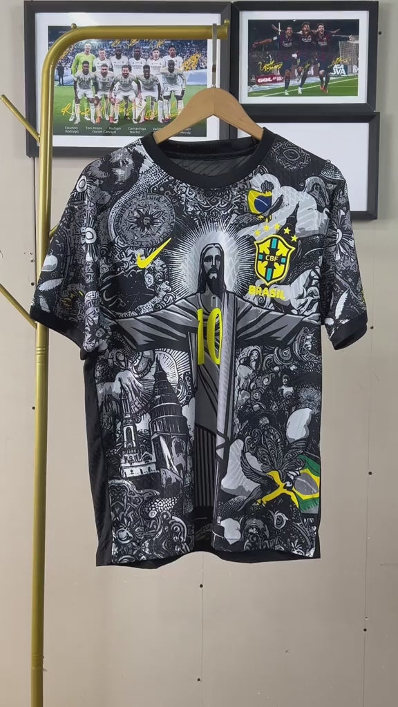 Brazil Jesus Christ Jersey - Special Edition - OLDMONEYSOCCER