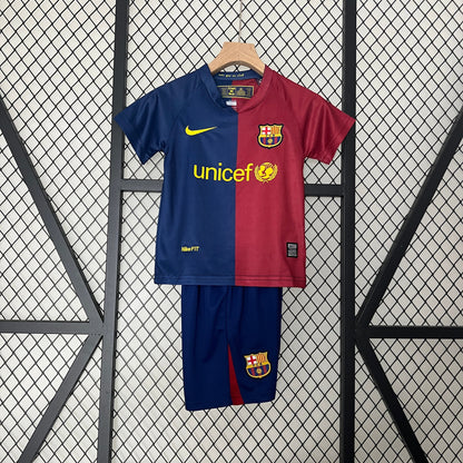 Barcelona 2008-2009 Retro Thuis T-shirt voor Kinderen