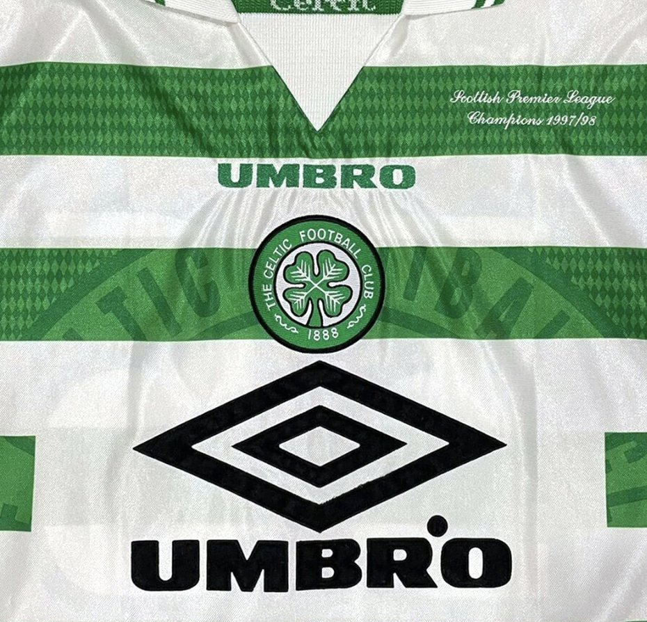 1997 Glasgow Celtic home retro kit