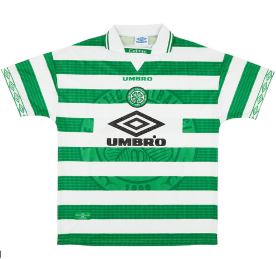 1997 Glasgow Celtic home retro kit