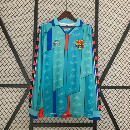 Maillot extérieur rétro Barcelone 1996-1997 (manches longues)