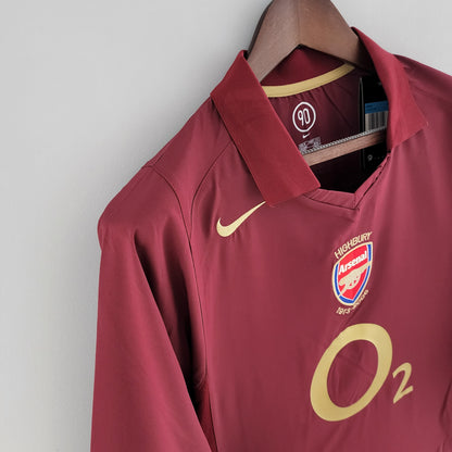 MAILLOT DOMICILE MANCHES LONGUES ARSENAL 2005-2006