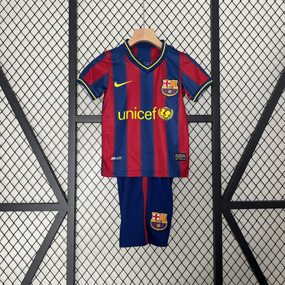 Maillot domicile vintage Barcelone 2009-2010 pour enfant