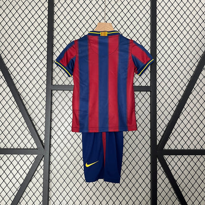 Maillot domicile vintage Barcelone 2009-2010 pour enfant