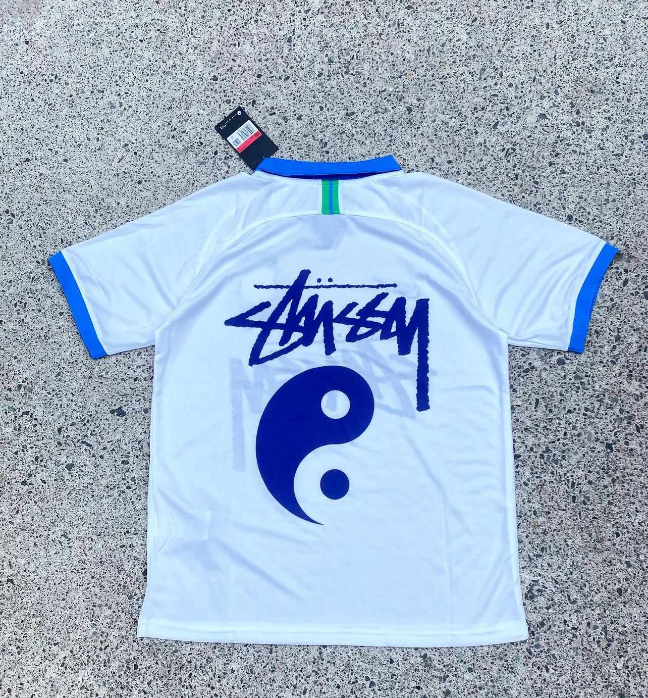 Stussy Édition Spéciale 2019 Blanc et Bleu Brésil