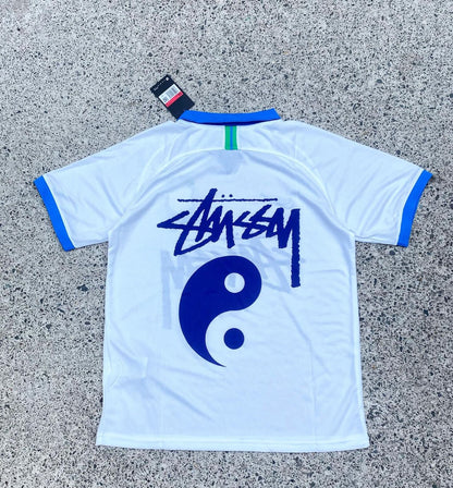 Stussy Édition Spéciale 2019 Blanc et Bleu Brésil