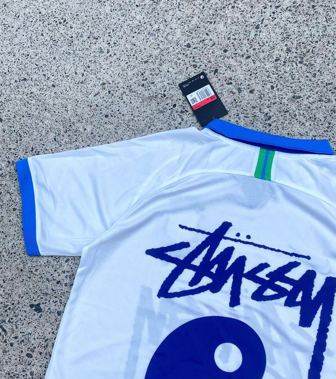 Stussy Édition Spéciale 2019 Blanc et Bleu Brésil