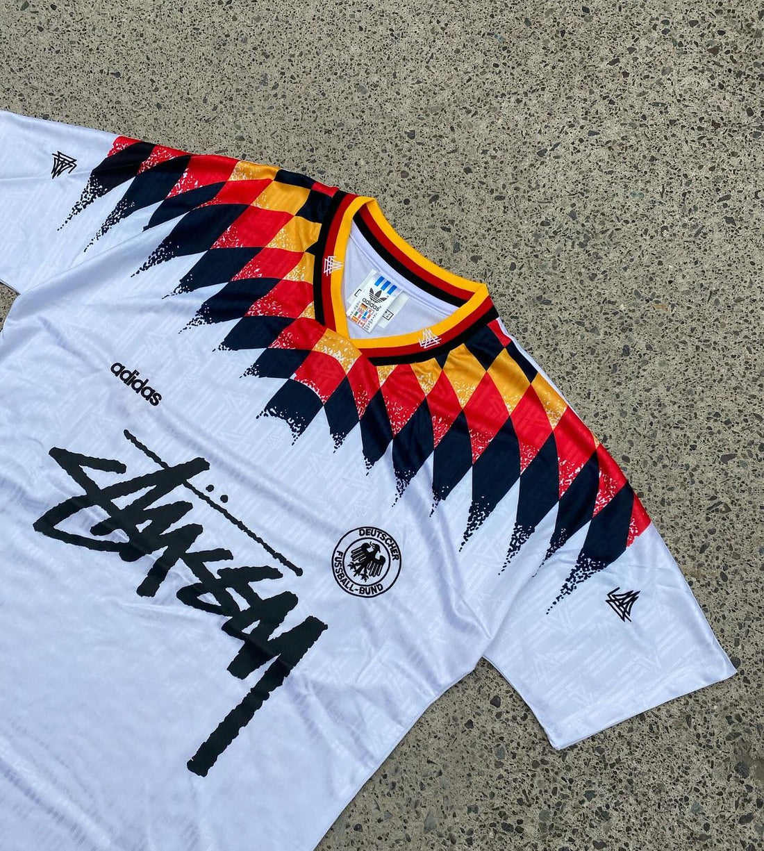 Maillot de football rétro Allemagne 1994 X Stussy | Édition spéciale