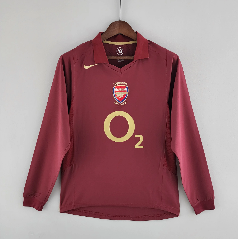 MAILLOT DOMICILE MANCHES LONGUES ARSENAL 2005-2006
