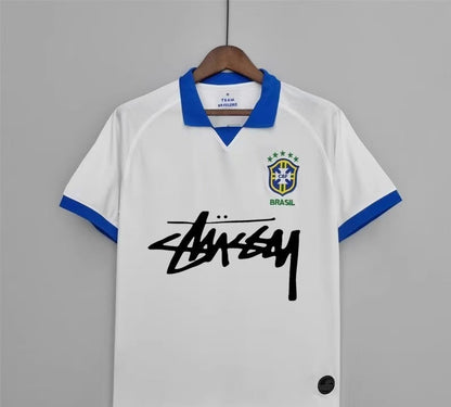 Stussy Édition Spéciale 2019 Blanc et Bleu Brésil