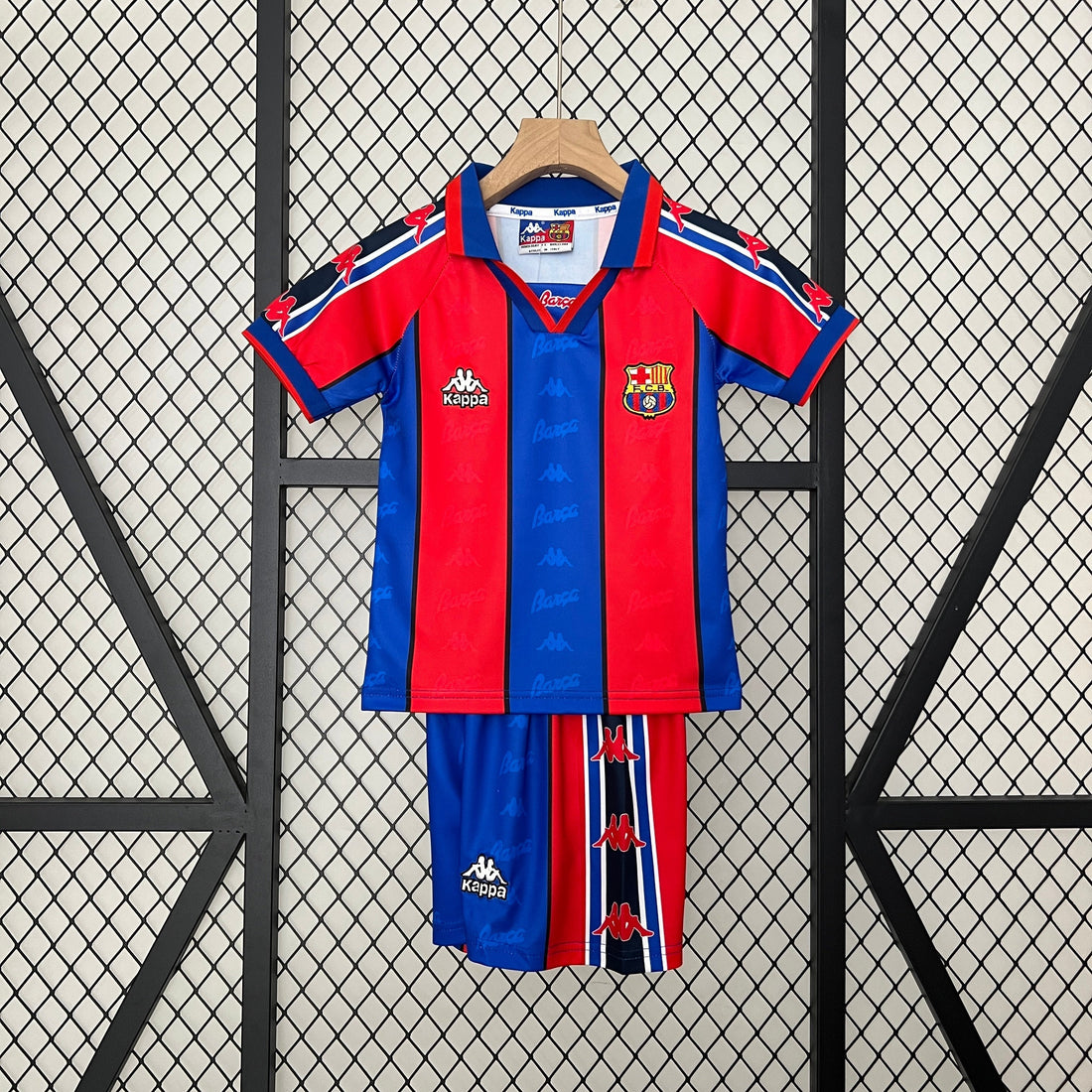 Barcelona 1996-1997 Retro Thuisshirt voor Kinderen