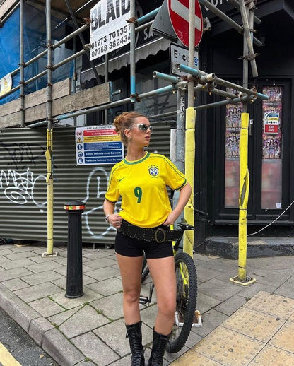 Maillot rétro domicile du Brésil 1998