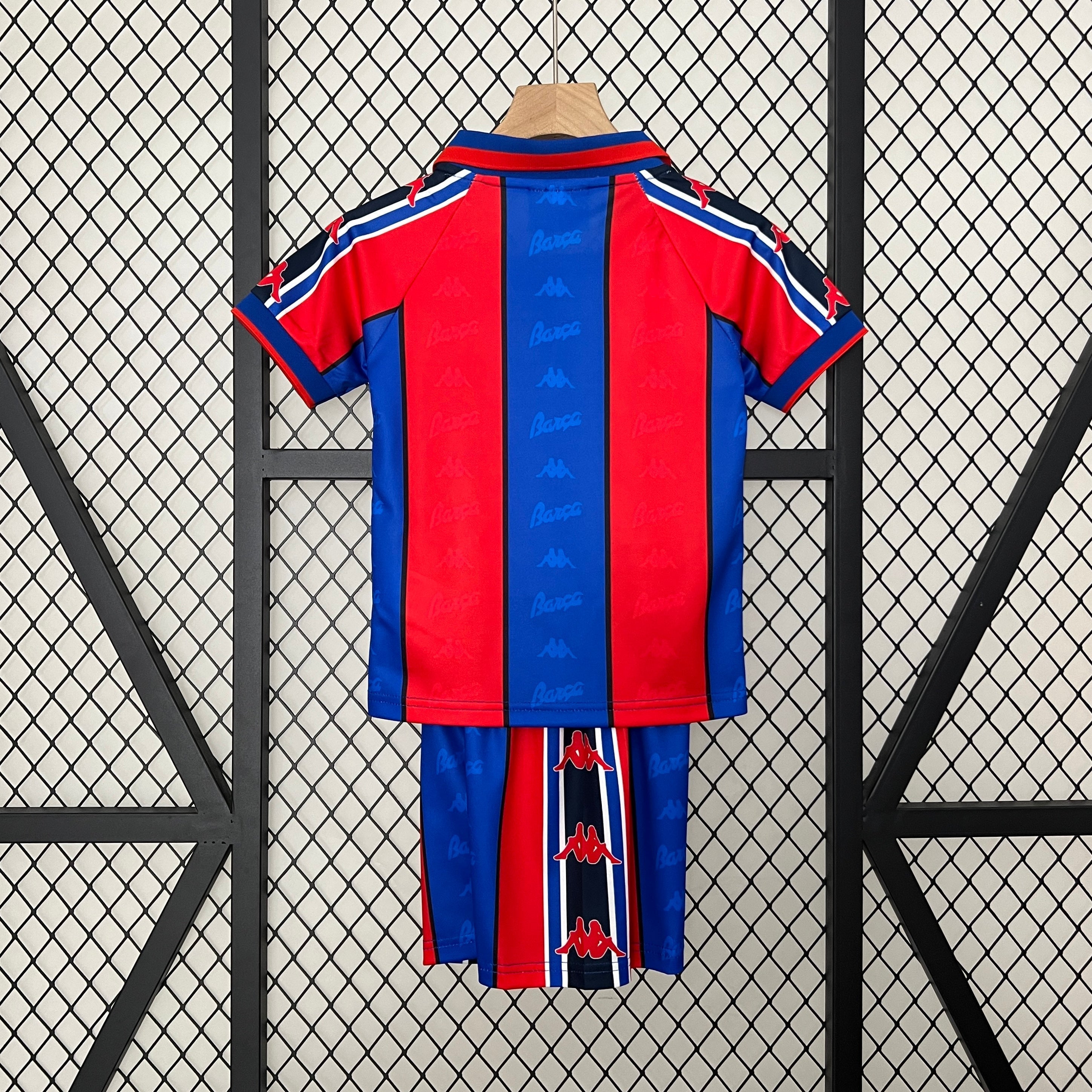 Barcelona 1996-1997 Retro Thuisshirt voor Kinderen